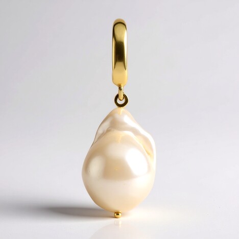 Ciondolo in argento con Perla d'Acqua Dolce Bianca (TPC)