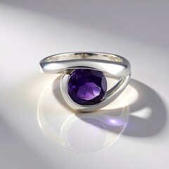 Anello in argento con Ametista