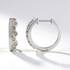 Orecchini in argento con Diamante Cioccolato I2