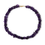Collar en plata con Amatista de Zambia