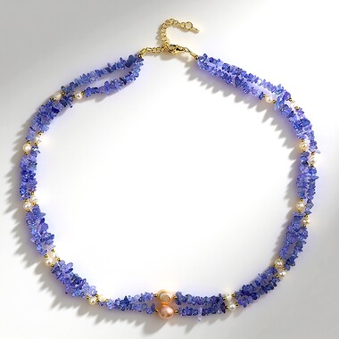 Collar en plata con Tanzanita