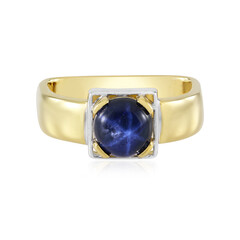 Blauer Stern-Saphir-Silberring (de Melo Essence)