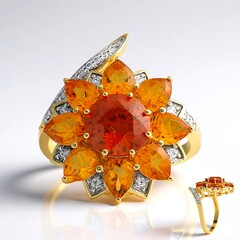 Anello in argento con Sfalerite (de Melo Essence)