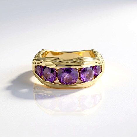 Bague en or et Améthyste (SAELOCANA)