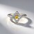 Anello in argento con Zaffiro Giallo
