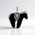 Ciondolo in argento con Agata Nera (Desert Chic)