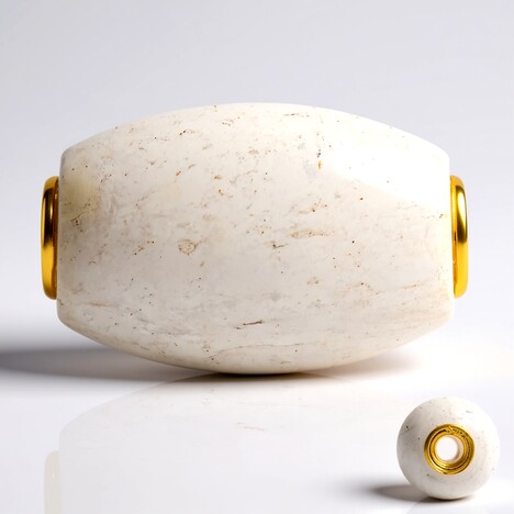 Ciondolo in argento con Quarzo Neve (MONOSONO COLLECTION)