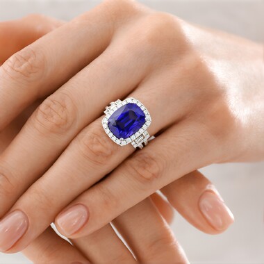 AAA-Tansanit-Goldring (CIRARI)