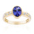 AAA-Tansanit-Goldring (CIRARI)