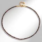 Collana in argento con Diamante Rosso