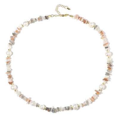 Collier en argent et Pierre de Lune (Riya)