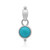 Zilveren hanger met een turkoois