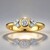 Anello in oro con Diamante IF (D) (Annette)