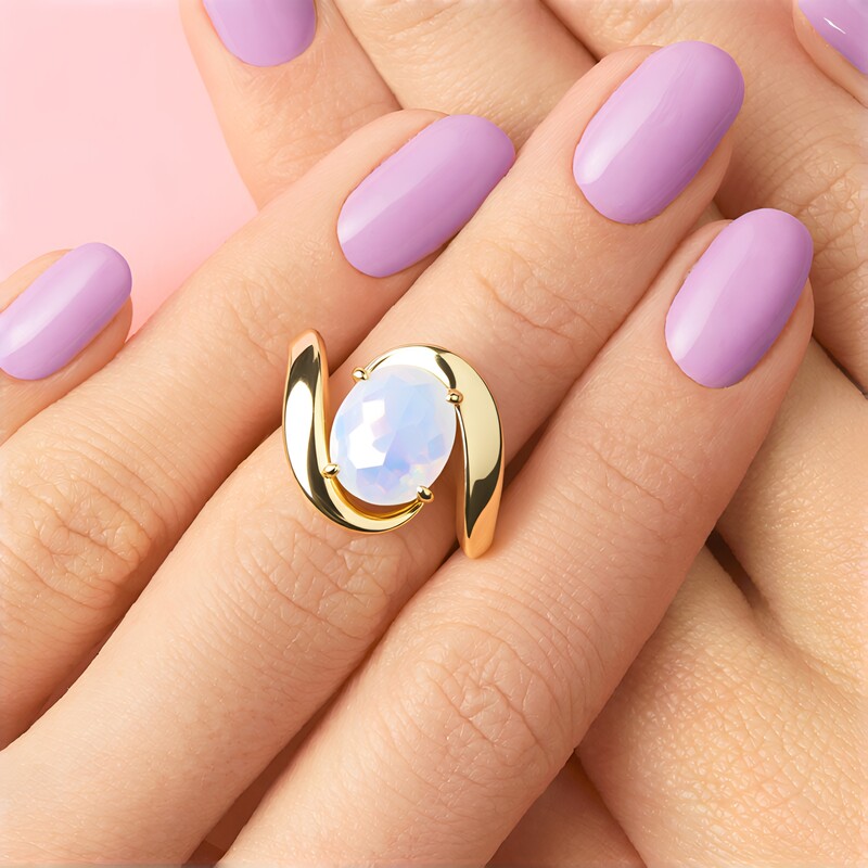 Anillo en oro con Ópalo de Welo (de Melo Gold)