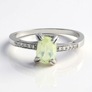 Zilveren ring met een Orthoklaas