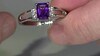 Anillo en plata con Amatista de Siberia