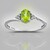 Anello in argento con Peridoto Arizona