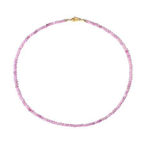 Kunzit-Silberhalskette