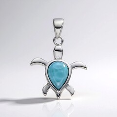 Pendentif en argent et Larimar