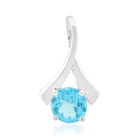 Zilveren hanger met een Blauwe apatiet (Pallanova)