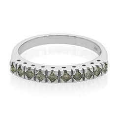 Champagner-Brillant-Silberring