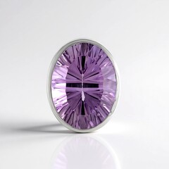 Ciondolo in argento con Ametista Rose de France