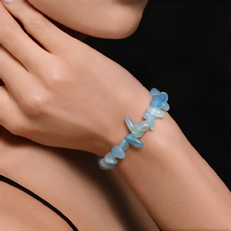Brasilianischer Aquamarin-Armband
