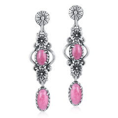 Orecchini in argento con Rodonite