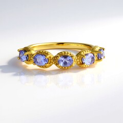 Anello in argento con Tanzanite