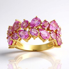Anello in oro con Zaffiro Rosa di Tuléar (de Melo Gold)