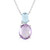 Collar en plata con Amatista Rosa de Francia