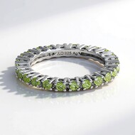 Bague en argent et Péridot