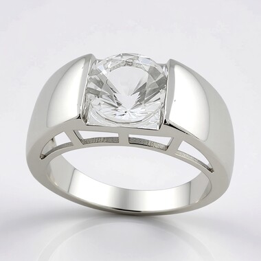 Anello in argento con Danburite