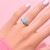 Anillo en plata con Turquesa bella durmiente (Faszination Türkis)