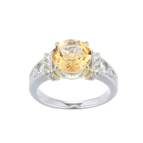 Citrine Silver Ring (Adela Silber)