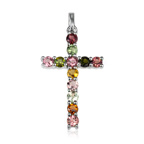 Turmalin-Silberanhänger