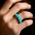 Sleeping Beauty Turquoise Silver Ring