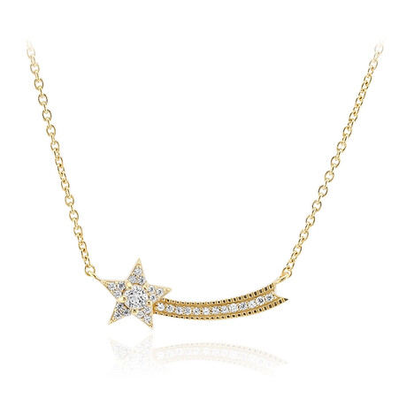 Weißer Topas-Silbercollier