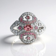 Anello in argento con Tormalina Rosa Nigeriana