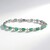 Bracciale in argento con Apatite Verde