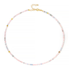 Collier en argent et Morganite du Brésil