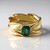 Anello in oro con Tormalina Brasiliana (de Melo)