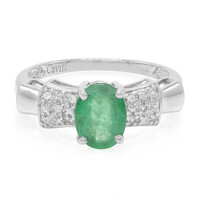 Bague en argent et Emeraude de Bahia