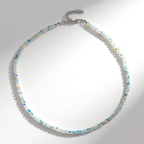 Collana in argento con Berillo Fancy