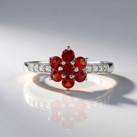 Bague en argent et Rubis de Tanzanie