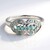 Anello placcato in platino con Diamante Fancy