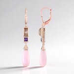 Pink Opal Silver Earrings (KM by Juwelo)