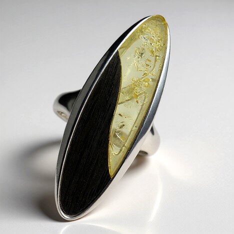 Anello in argento con Gemma (dagen)