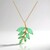 Collier en argent et Quartz vert pastel