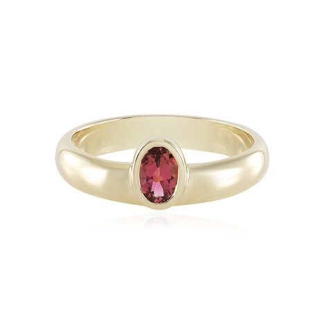 Gouden ring met een Nigeriaanse roze toermalijn (Adela Gold)